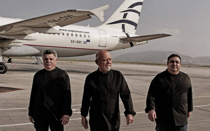 Η AEGEAN φέρνει κοντά κορυφαίους εκφραστές της ελληνικής γαστρονομίας 21 Chefs-and-aircraft_photo-by-Mara-Desipris