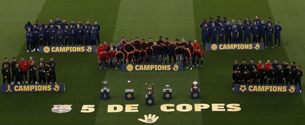 Πέντε κούπες στο "Camp Nou", πέντε γκολ η Μπαρτσελόνα 6 cha