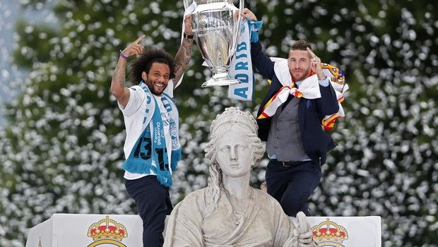 Η φιέστα της Ρεάλ για το 13ο Champions League 24 marcelo ramos realmadrid