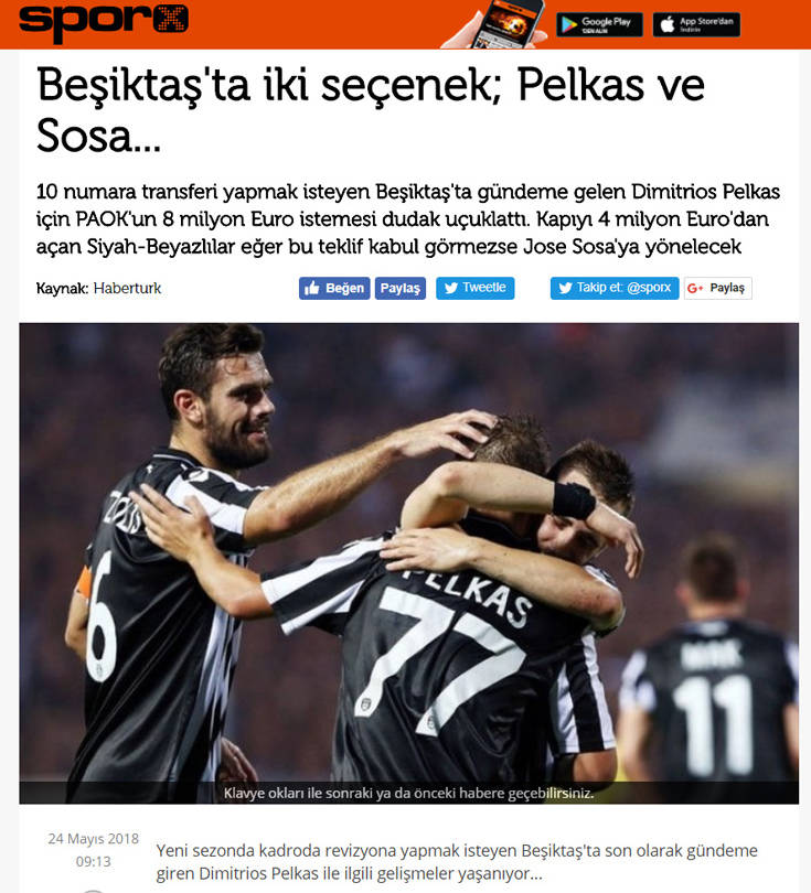 «Κάνει πίσω η Μπεσίκτας για Πέλκα» 4 w4869h7o
