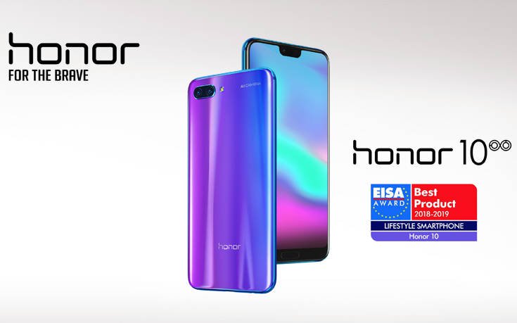 Honor 10, βράβευση ως το καλύτερο lifestyle smartphone του 2018-2019 από την EISA 4 Honor 10