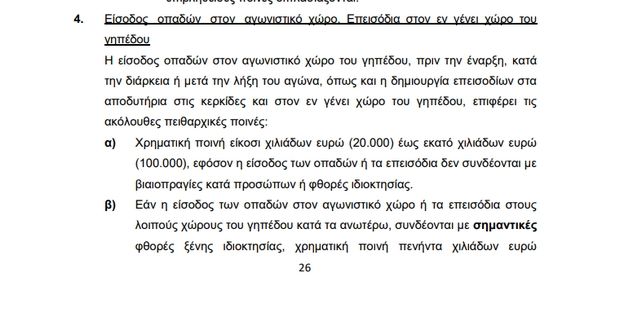 Η ΑΕΚ κινδυνεύει με τιμωρία έδρας και αφαίρεση βαθμών