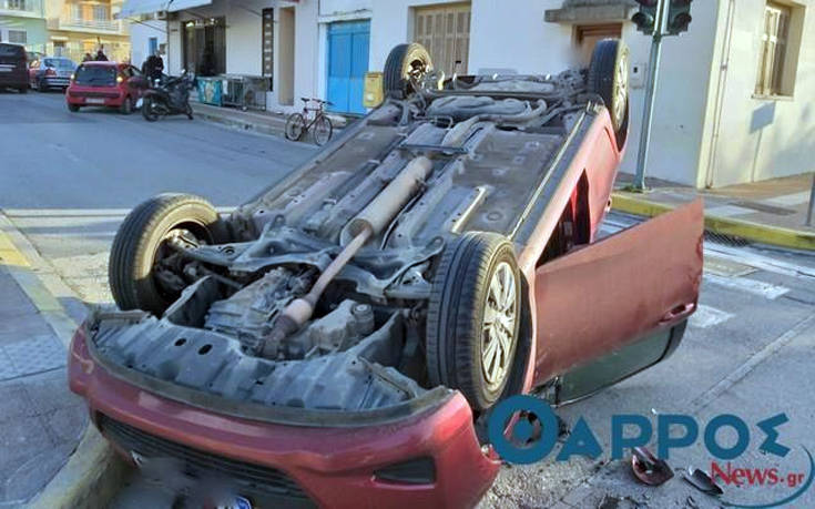 Αυτοκίνητο αναποδογύρισε μπροστά από Δημοτικό Σχολείο 13 6wj2ydgo 1