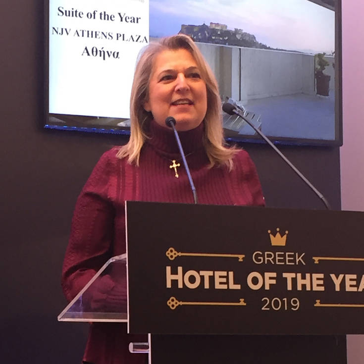 Suite of the Year αναδείχθηκε η Προεδρική σουίτα του NJV Athens Plaza 13 Vana Lazarakou general Manager NJV Athens Plaza 2 1