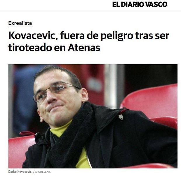 Διεθνή ΜΜΕ: "Μαφιόζικη ενέδρα σε Κοβάσεβιτς" 15 diario