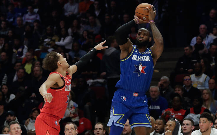 Στον Κόμπι Μπράιαντ αφιερωμένο το All Star Game, 157-155 νίκησε η Τeam LeBron με βολή του Ντέιβις 26 AP 20048107047189