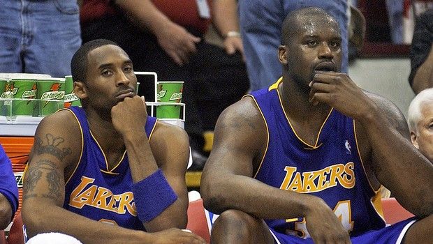 AP Photo/Ann Heisenfelt KobeBryantShaquilleO27Neal