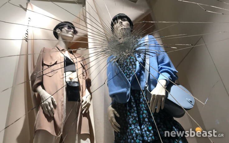 Ζημιές σε καταστήματα γύρω από την ΑΣΟΕΕ 39 fgdf6