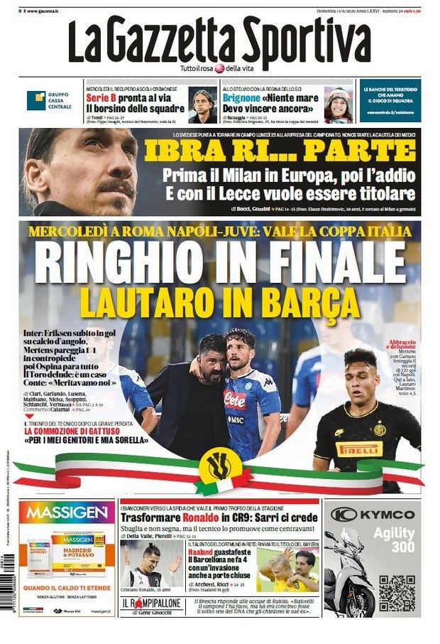 Gazzetta: “Αντίο στην Μίλαν από Ιμπραχίμοβιτς στο φινάλε της σεζόν”