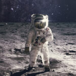 shutterstock astronaut moon