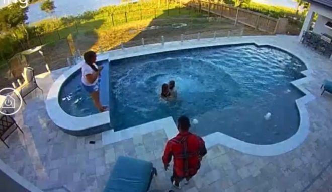 Ο Ντράμοντ βούτηξε στην πισίνα με τα ρούχα για να σώσει τον 2χρονο γιο του