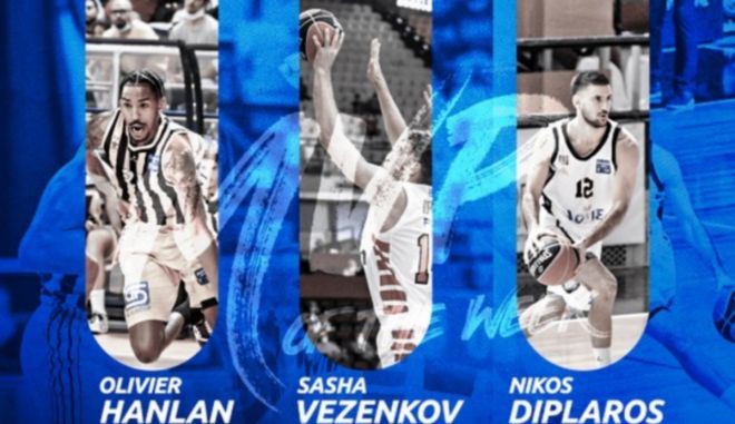 Stoiximan Basket League: Βεζένκοβ, Δίπλαρος και Χάνλαν οι τρεις MVP της 1ης αγωνιστικής