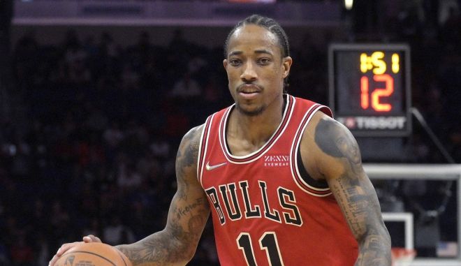 NBA: Ο ΝτεΡόζαν “πήρε φωτιά” με 38 πόντους και οι Μπουλς νίκησαν με 115-110 τους Λέικερς