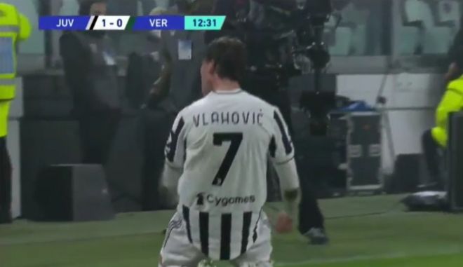 Γιουβέντους: Ο Βλάχοβιτς χρειάστηκε μόλις 13 λεπτά για το παρθενικό του γκολ