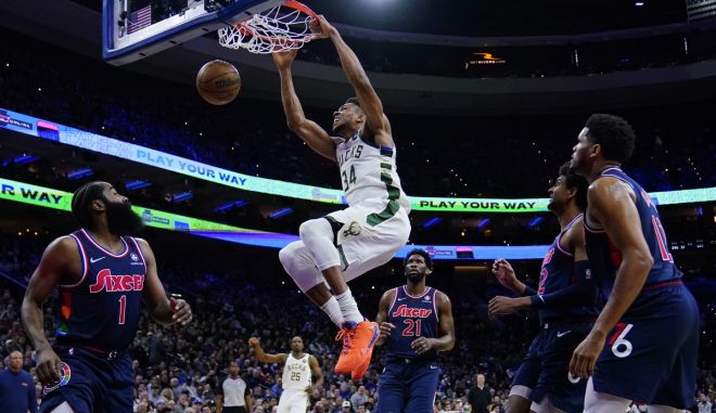 Σίξερς – Μπακς 116-118: Αντετοκούνμπο και Μιλγουόκι ούρλιαξαν πως είναι τα αφεντικά της Ανατολής